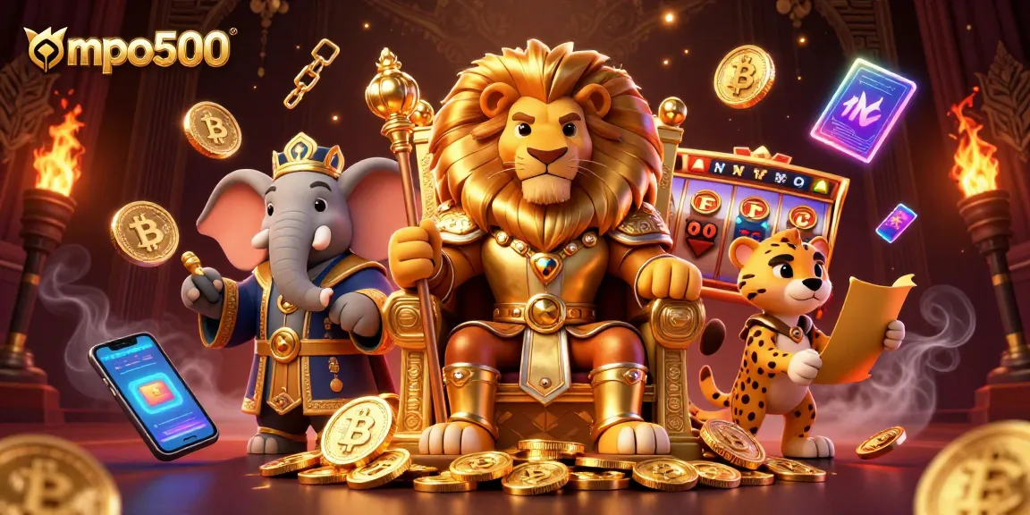 Play thrilling games and win big at mpo500 with an engaging 3D casino scene featuring rich visuals.