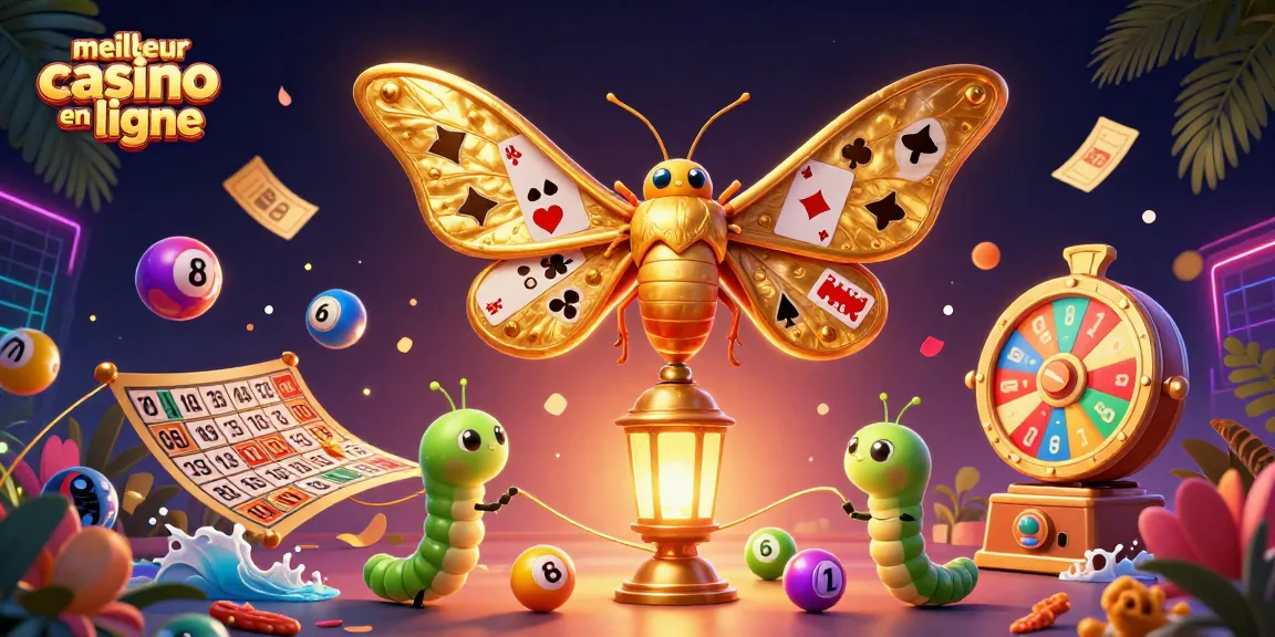 Découvrez les jeux captivants au meilleur casino en ligne avec des ballons de loterie colorés et des éléments de casino.