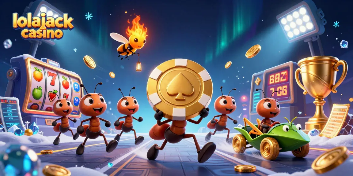Experience excitement at lolajack casino, where ants orchestrate a heist for enormous golden chips.