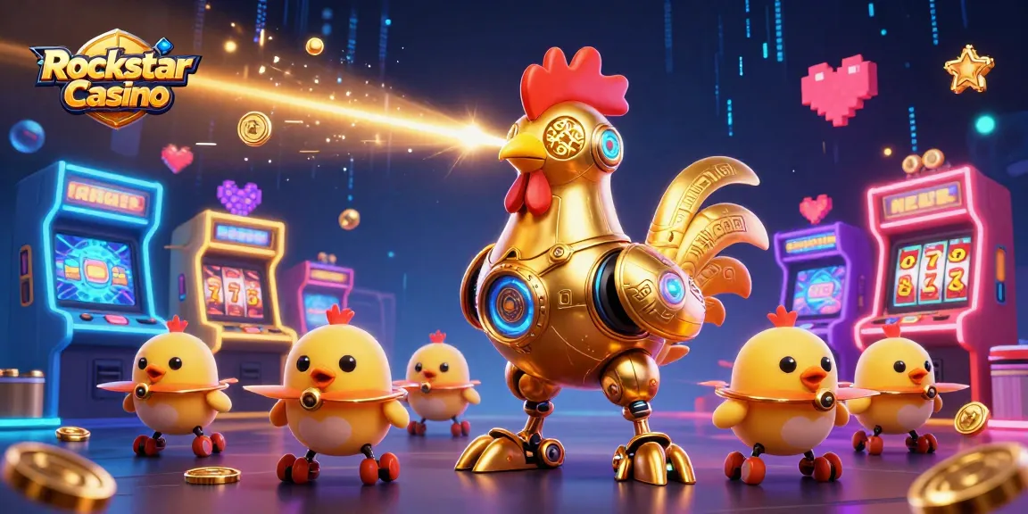 Spin the reels at Rockstar Casino with vibrant arcade themes and dynamic game elements.