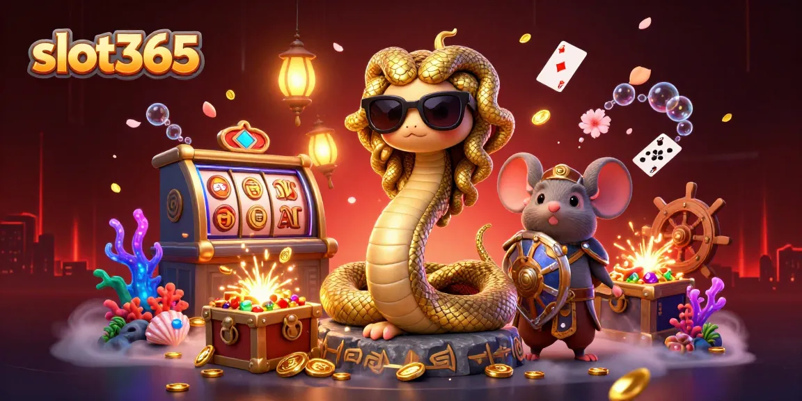 Experience vibrant casino action on slot365 with Medusa and treasure elements in a colorful scene.