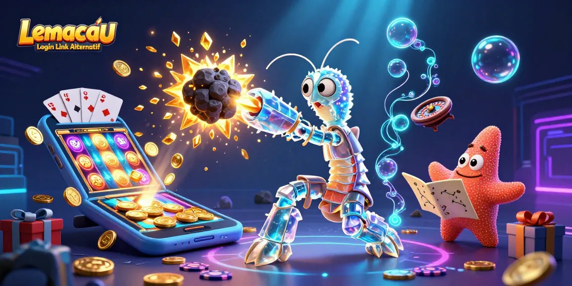 Exciting gameplay elements in Lemacau Login Link Alternatif with vibrant characters and casino imagery.