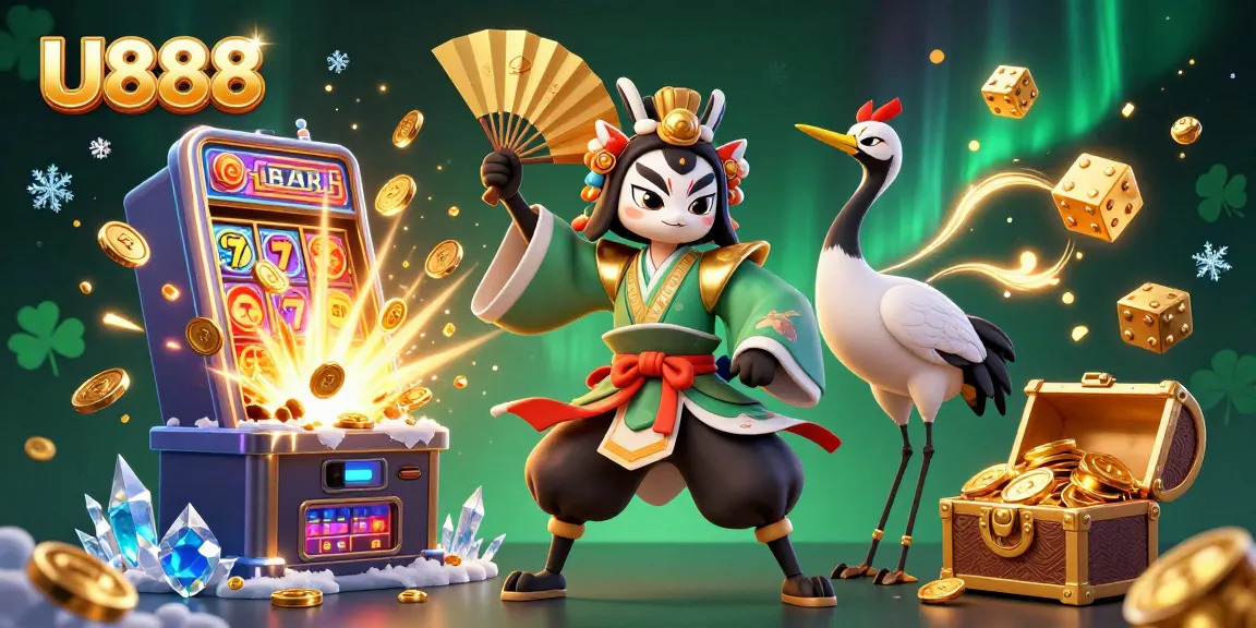 Experience thrilling wins at U888 with vibrant 3D gaming scenes bursting with excitement and jackpots.