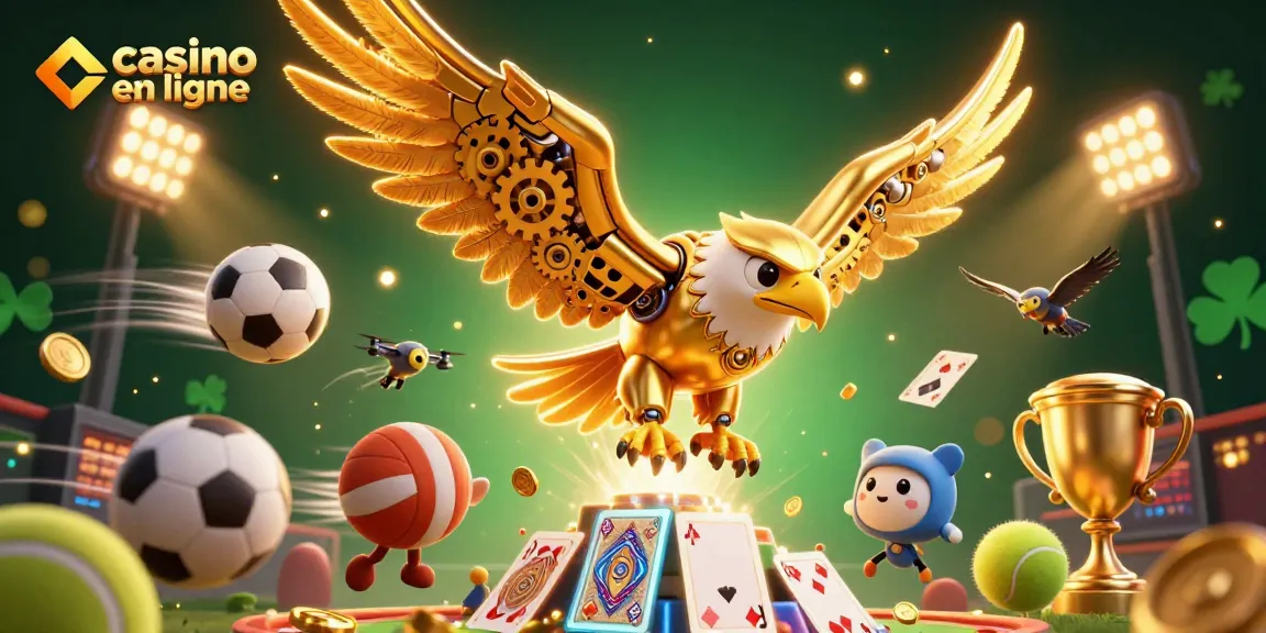 Vivez l'excitation du casino en ligne avec notre illustration captivante de jeux de cartes holographiques.