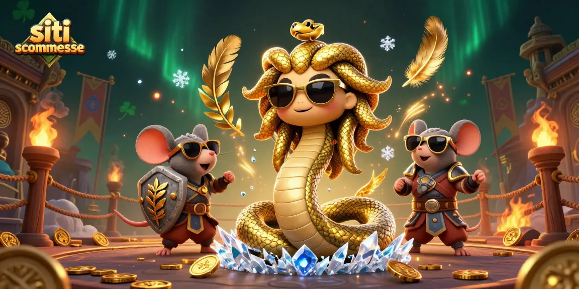 Scommetti sui migliori siti scommesse mentre Medusa e il guerriero mouse danzano nell'arena