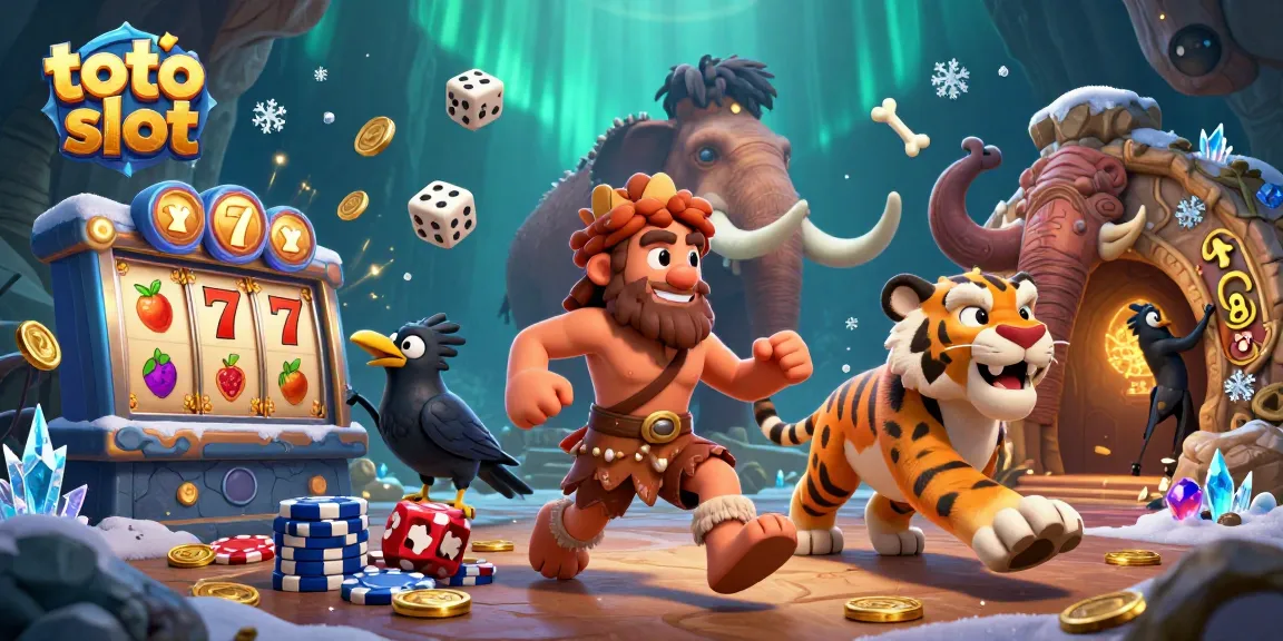 Menangkan permainan toto slot di kasino prasejarah dengan karakter kartun 3D yang dinamis.