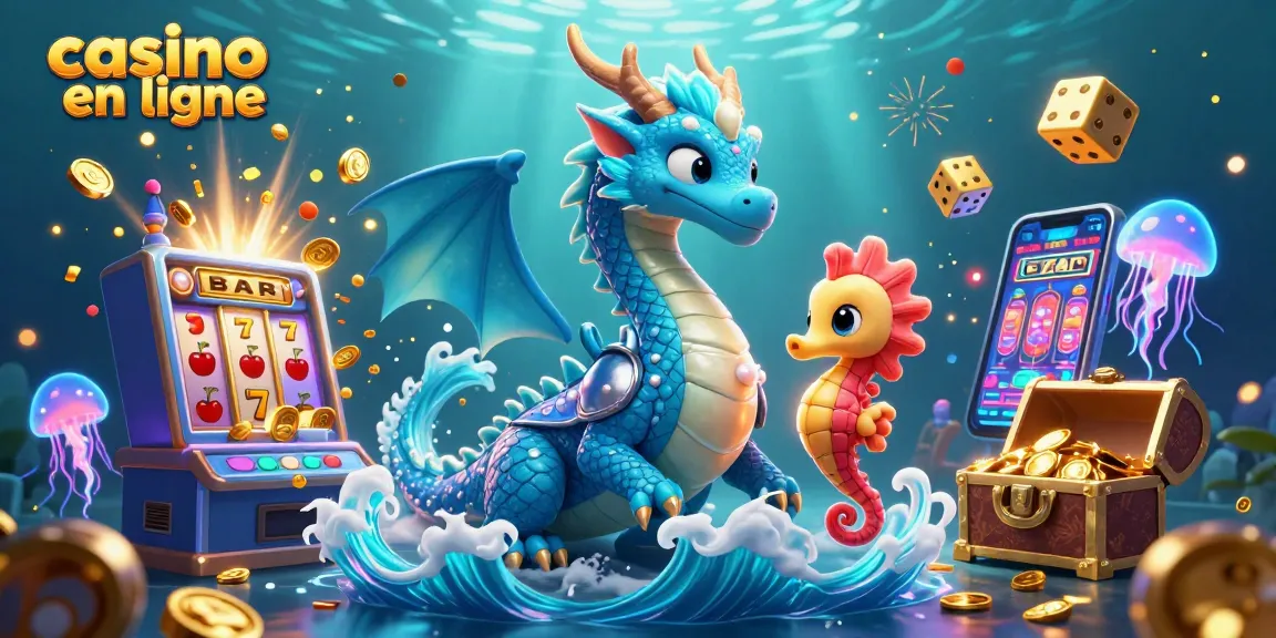Jouez au casino en ligne avec un dragon d'eau majestueux et une machine à sous explosive