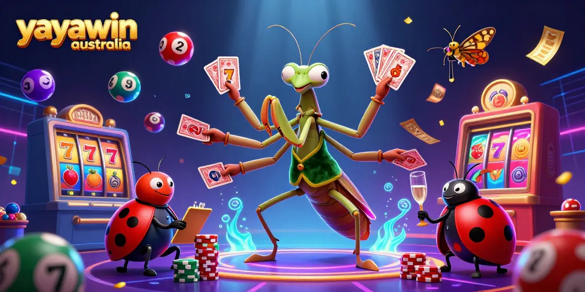 Experience the thrill at Yayawin Australia with animated slots, vibrant colors, and playful characters.
