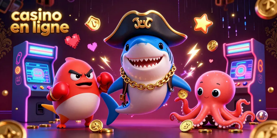 Affrontez la chance au casino en ligne avec cet incroyable scénario mettant un requin pirate et une pieuvre !