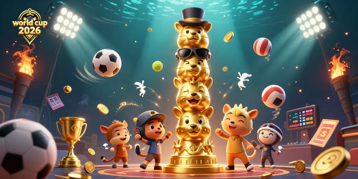 Engage in the excitement of world cup 2026 with dynamic sports betting elements surrounded by animated casino features.
