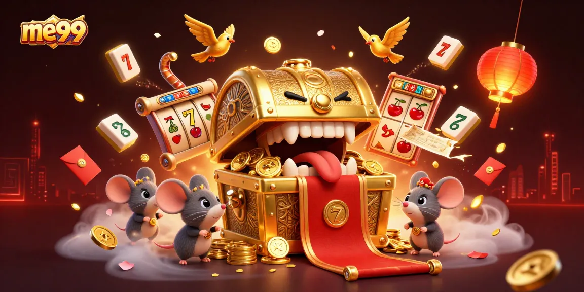 me99 offers an exciting treasure-filled casino adventure with cartoon elements, bringing slots to life.