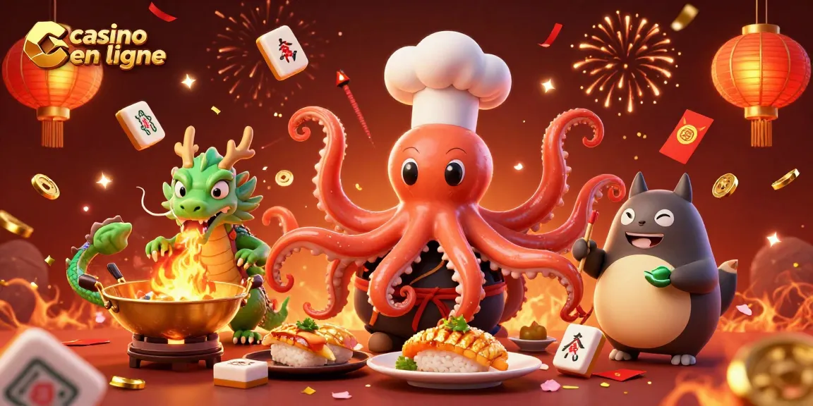 Découvrez un casino en ligne dynamique avec des personnages colorés et des éléments festifs, illustrant une ambiance de jeu excitante.