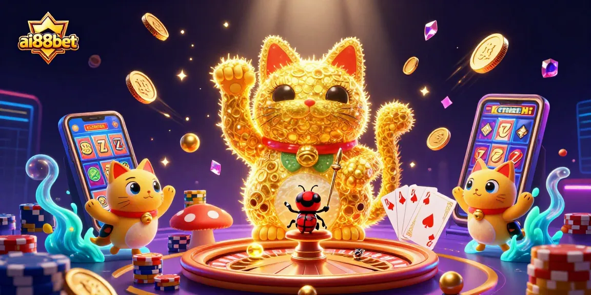 Experience vibrant casino action with ai88bet's lucky cat and dynamic game elements.