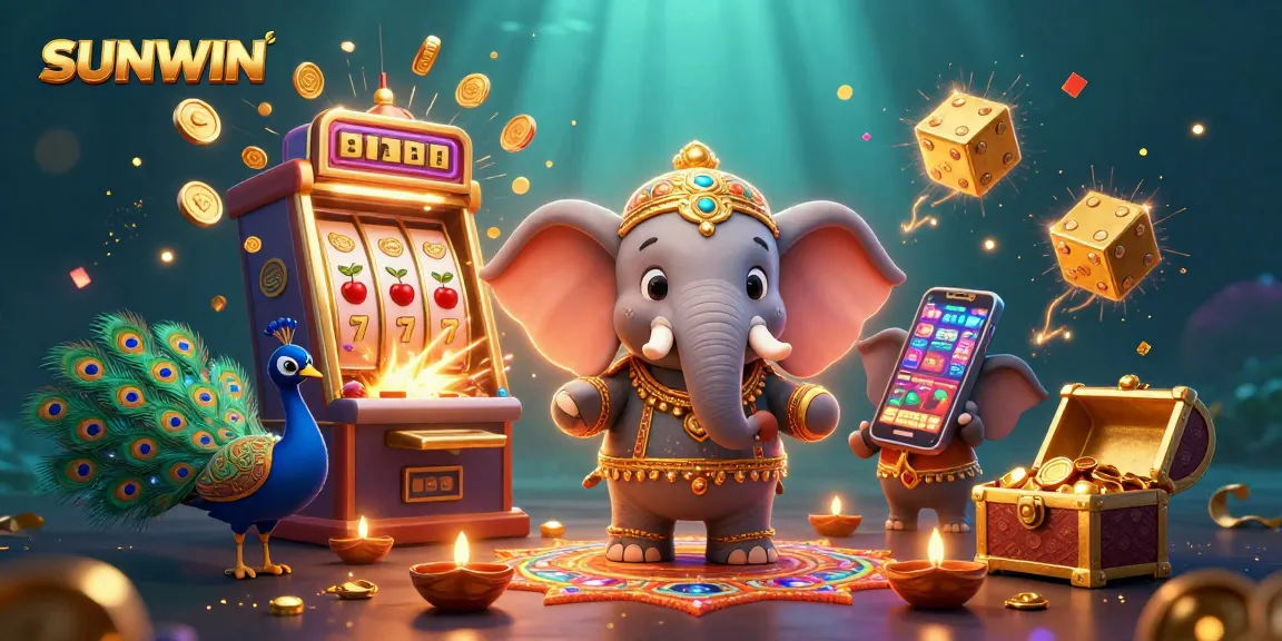 Experience SUNWIN's vibrant casino adventure with a Diwali-themed celebration amidst jackpot wins.