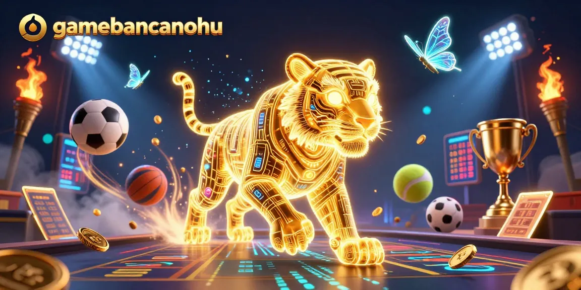 Engage with gamebancanohu as golden tiger showcases the thrill of digital sports betting.