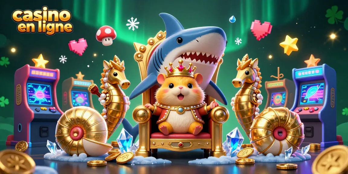 Découvrez un casino en ligne captivant avec un roi hamster doré et des gardes hippocampe.