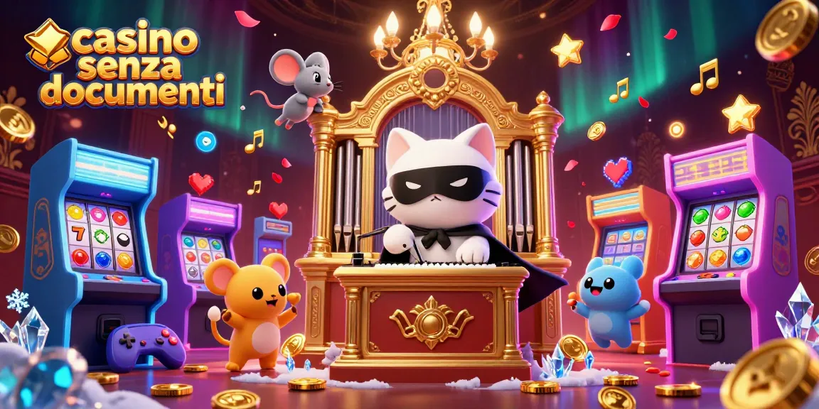 Gioca e vinci in un affascinante casino senza documenti con personaggi 3D vivaci e simboli di gioco.