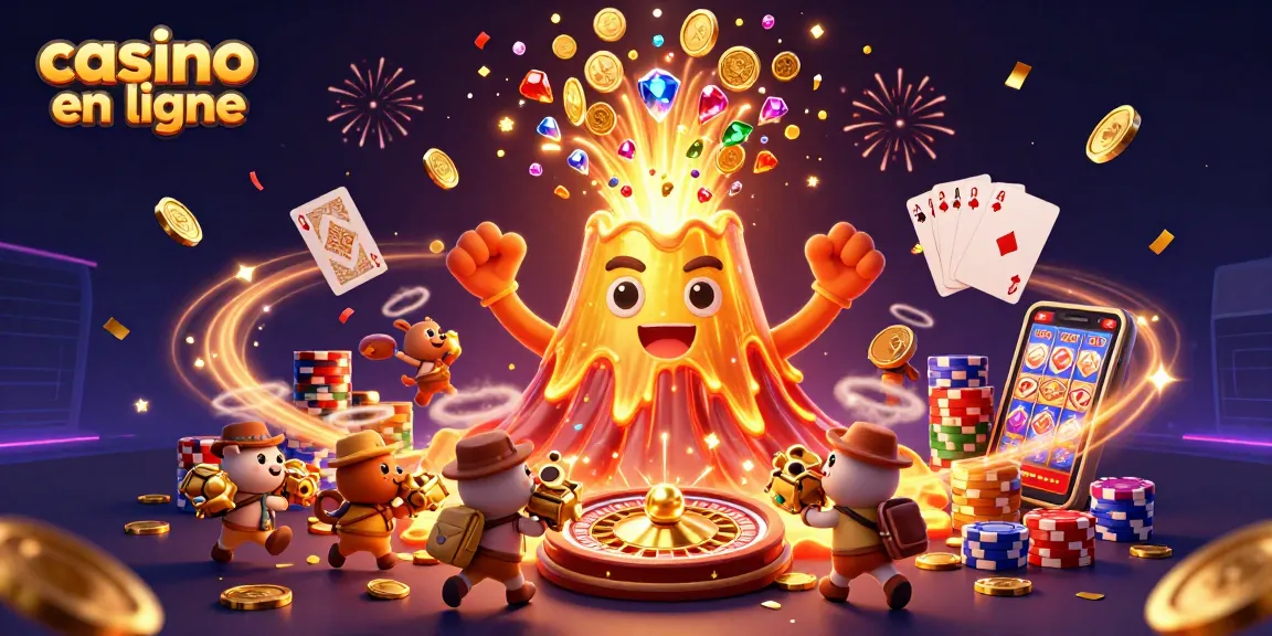 Jouer sur un casino en ligne avec des trésors et des pièces en or en cascade.