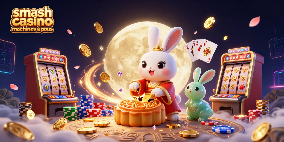 Gagnez avec les machines à sous Smash Casino, jouant sur un fond de 3D captivant.