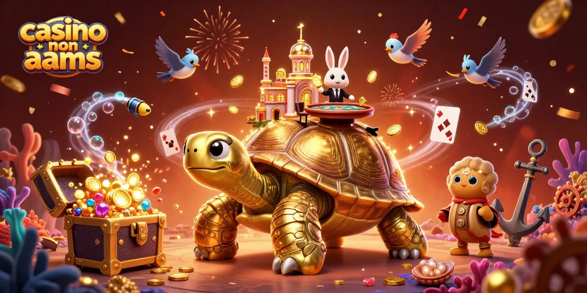 Vinci con i casino non AAMS mentre divertenti personaggi animati celebrano tra grafiche scintillanti.