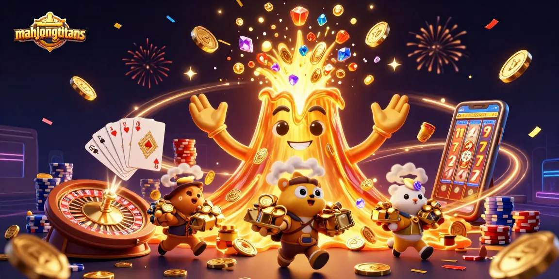 Experience the thrill of mahjongtitans as tiny characters dodge treasure in a vibrant casino spectacular.