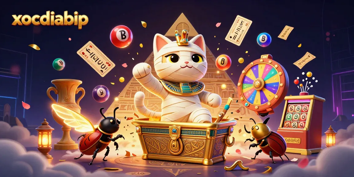 Experience thrilling plays with xocdiabip’s vibrant lottery balls and golden prizes in a mystical casino.