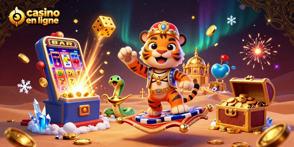 Profitez d'une atmosphère captivante de casino en ligne remplie de jackpot et d'explosions de lumière.