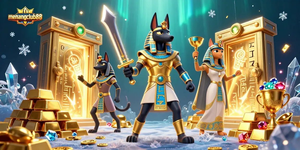Win big with menangclub88 as Anubis and Bastet lead you through treasures of the casino!