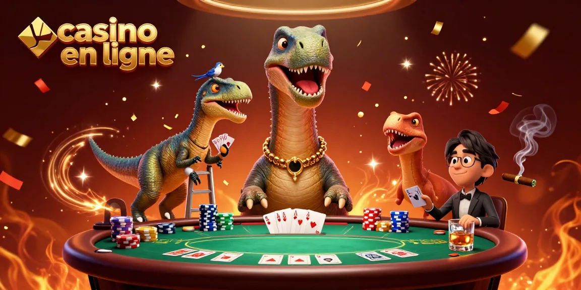 Les joueurs de poker s'affrontent dans un casino en ligne rempli d'énergie et de confettis.