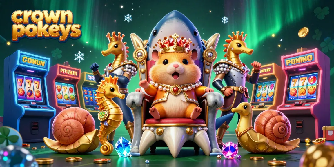 Spin the crown pokies with the golden hamster king in an exhilarating casino adventure.