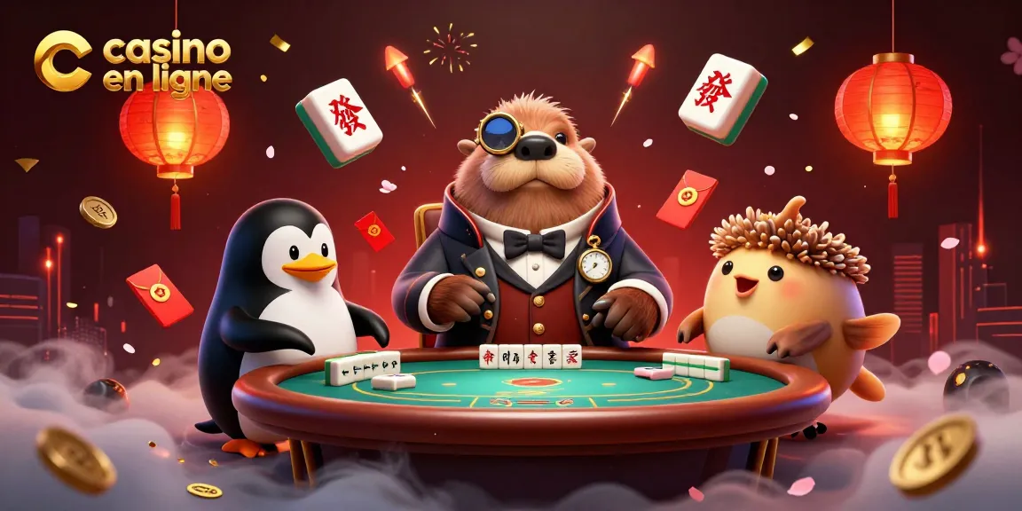 Jouer au casino en ligne avec un morse joyeux à une table de poker sous-marine en 3D