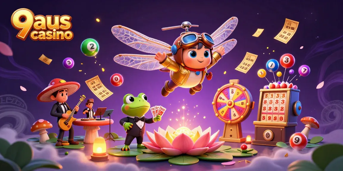 Experience exciting gameplay at 9aus casino with vibrant characters and engaging gaming elements.