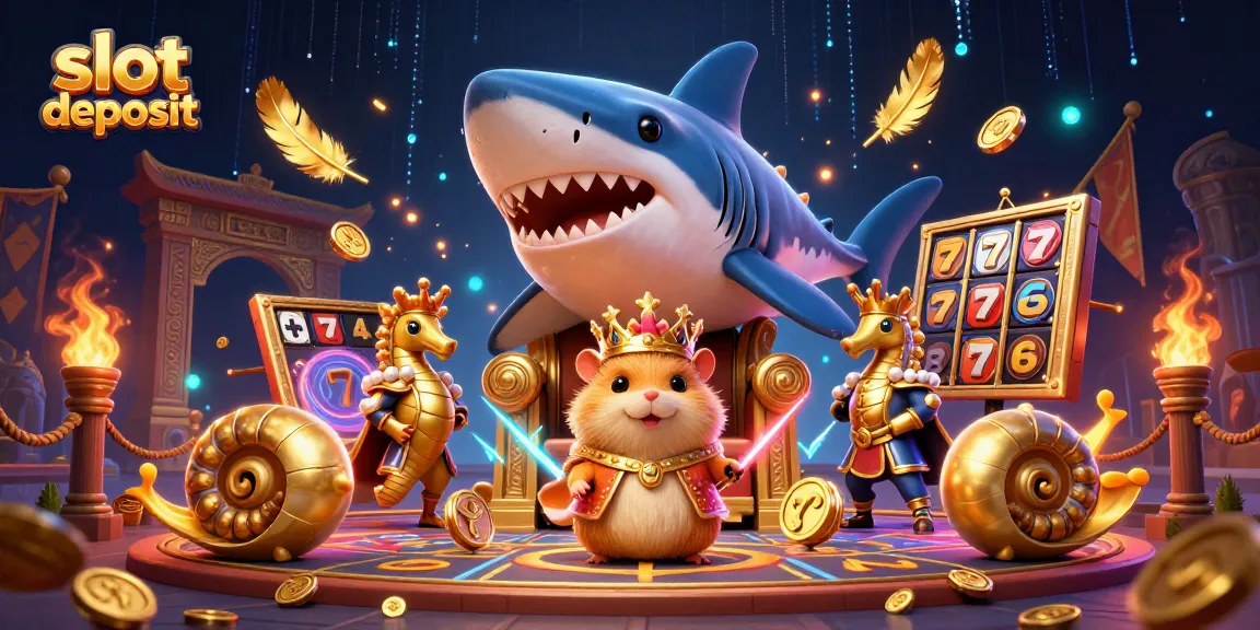 Slot deposit memberikan pengalaman menang tanpa drama, dikelilingi koin emas dan simbol keberuntungan.