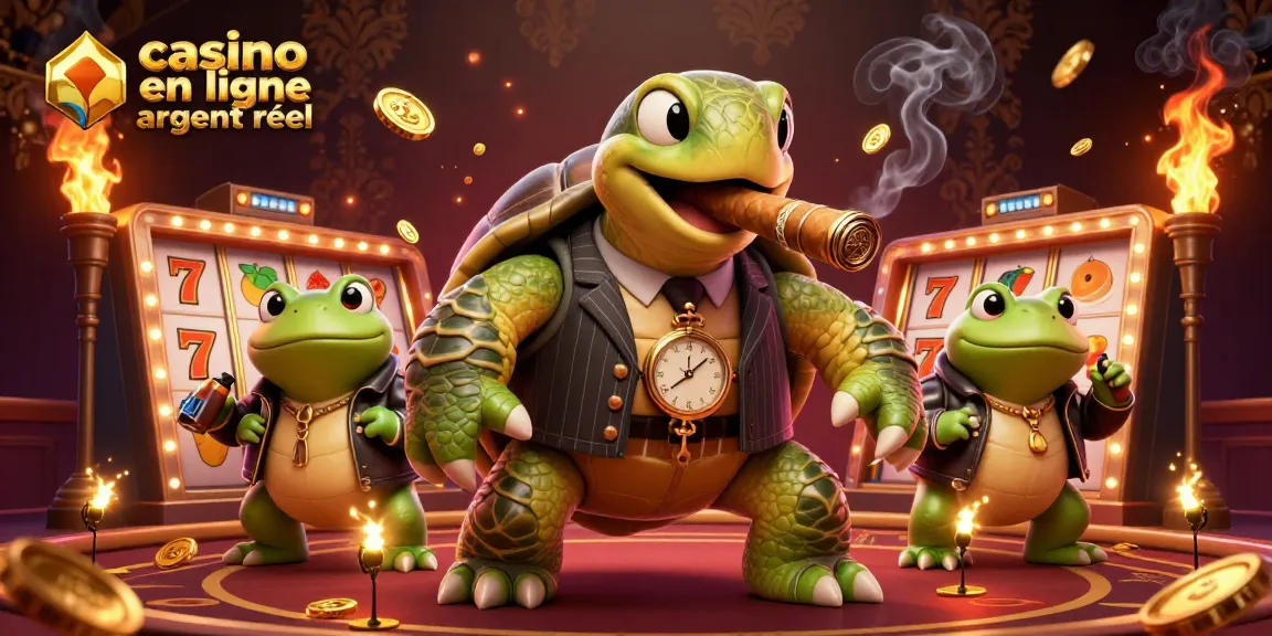 Profitez de l'excitation du casino en ligne argent réel avec une illustration 3D captivante.