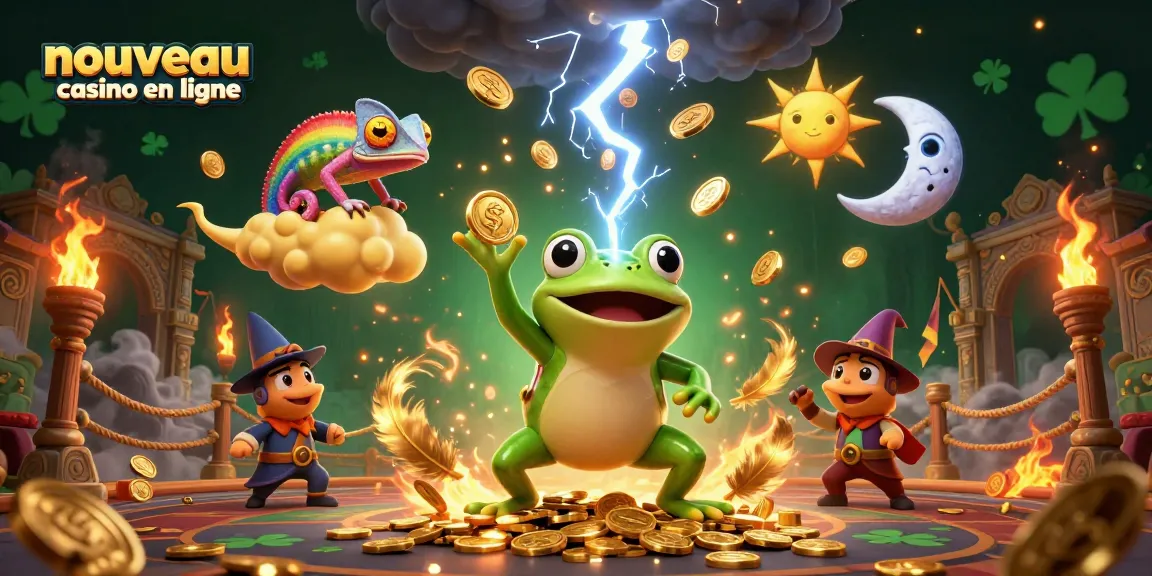 Plongez dans l'univers du nouveau casino en ligne avec cette illustration captivante de jeux d'argent.