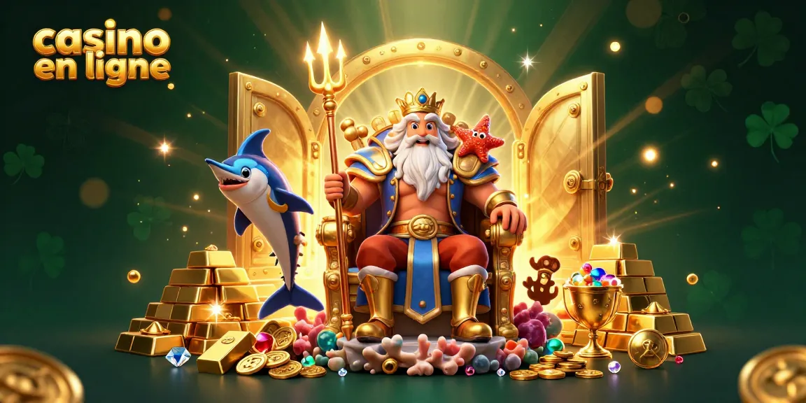 Découvrez le casino en ligne avec le roi Neptune, des trésors et des jeux scintillants.