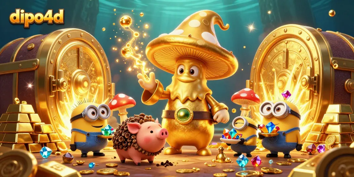 Experience big wins with dipo4d's golden mushroom wizard and treasures illuminating the gambling world.
