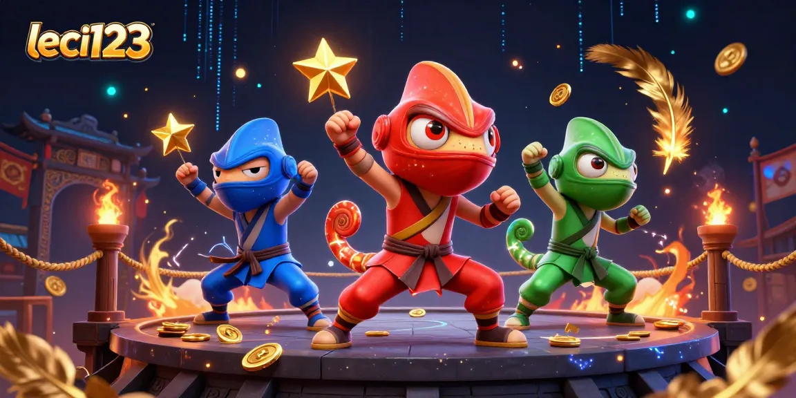 Experience dynamic gaming action with leci123 featuring ninja chameleons and vivid casino elements.