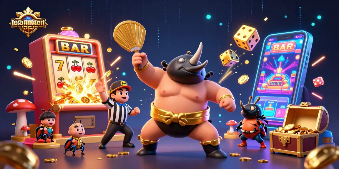 Engage in the excitement of thosantienthuong as the sumo beetle champion stomps out golden coins amidst a jackpot explosion.