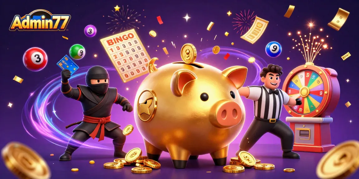 Experience the thrilling cash grabs at Admin77's vibrant gaming spectacle with dynamic casino elements.