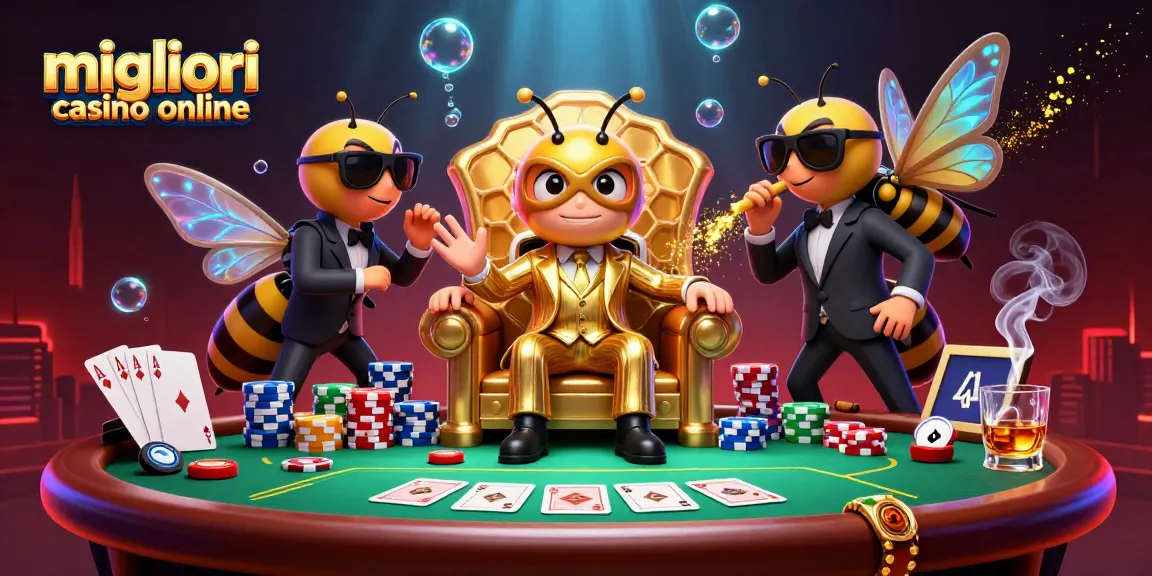 I migliori casino online offrono un'esperienza di gioco unica con un boss ape e guardie che giocano a poker.
