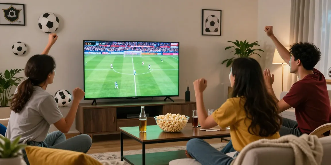 Menikmati live streaming bola di BOLAKAMI bersama teman-teman dalam suasana ceria.