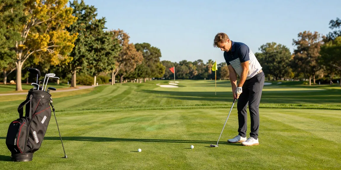 Praktik putting di lapangan golf dengan perhatian tinggi di https://puttperfection.com/putter-reviews
