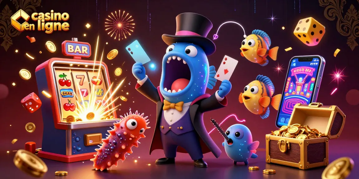 Découvrez un casino en ligne immersif avec des personnages marins et des machines à sous flamboyantes.