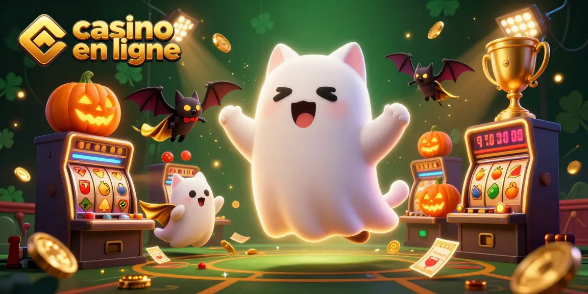Jouez sur un casino en ligne avec un chat fantôme et un vampire dans un manoir mystérieux.