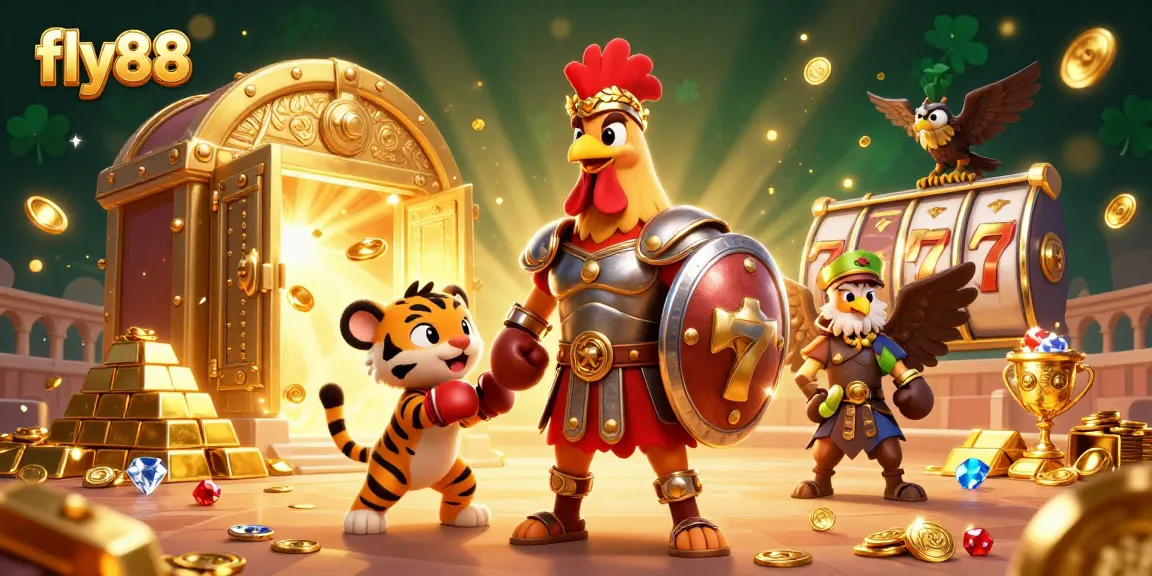 Experience exhilarating jackpots at fly88 featuring colorful characters and thrilling slot action.